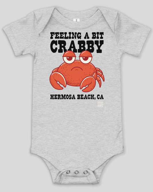 Feeling a Bit Crabby Hermosa Beach Onesie | Athletic Heather