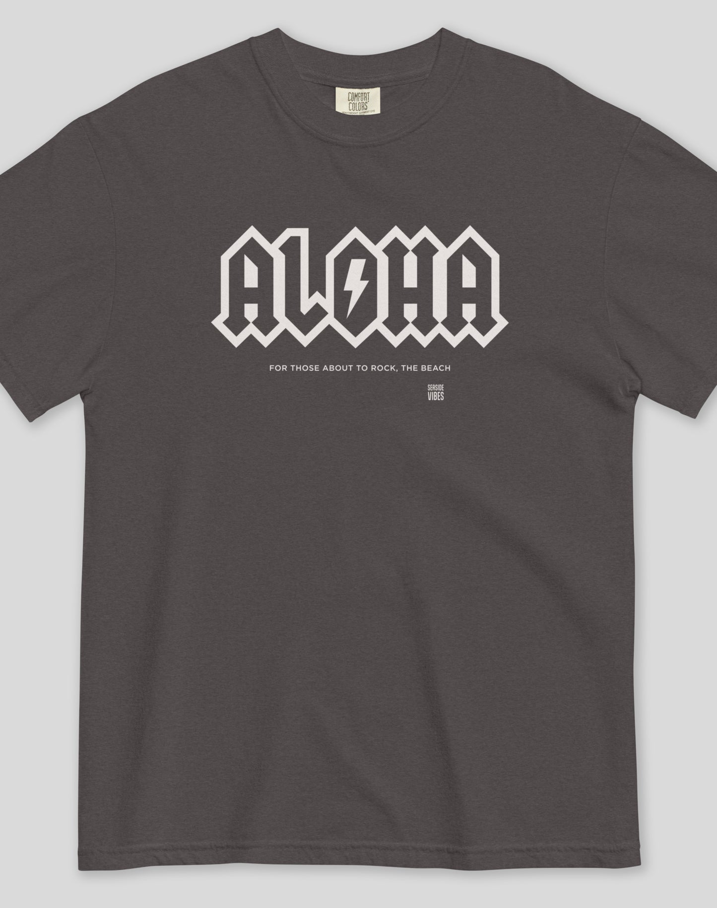 Unisex: Aloha Rocks Tee - 100% Cotton | Graphite