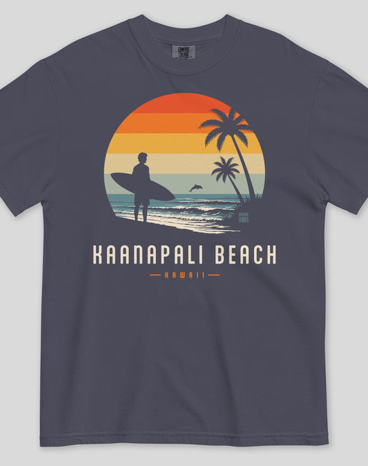 Unisex: Kaanapali Beach Away From Keyboard Tee - 100% Cotton | Navy