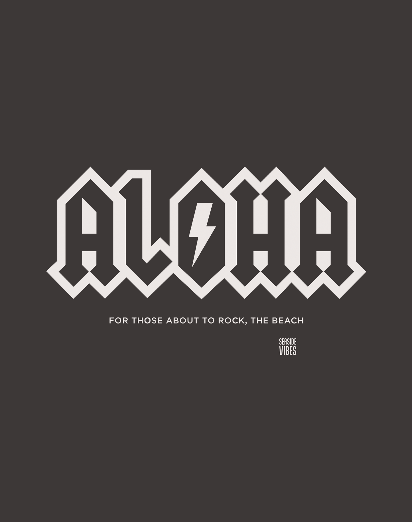 Unisex: Aloha Rocks Tee - 100% Cotton | Graphite