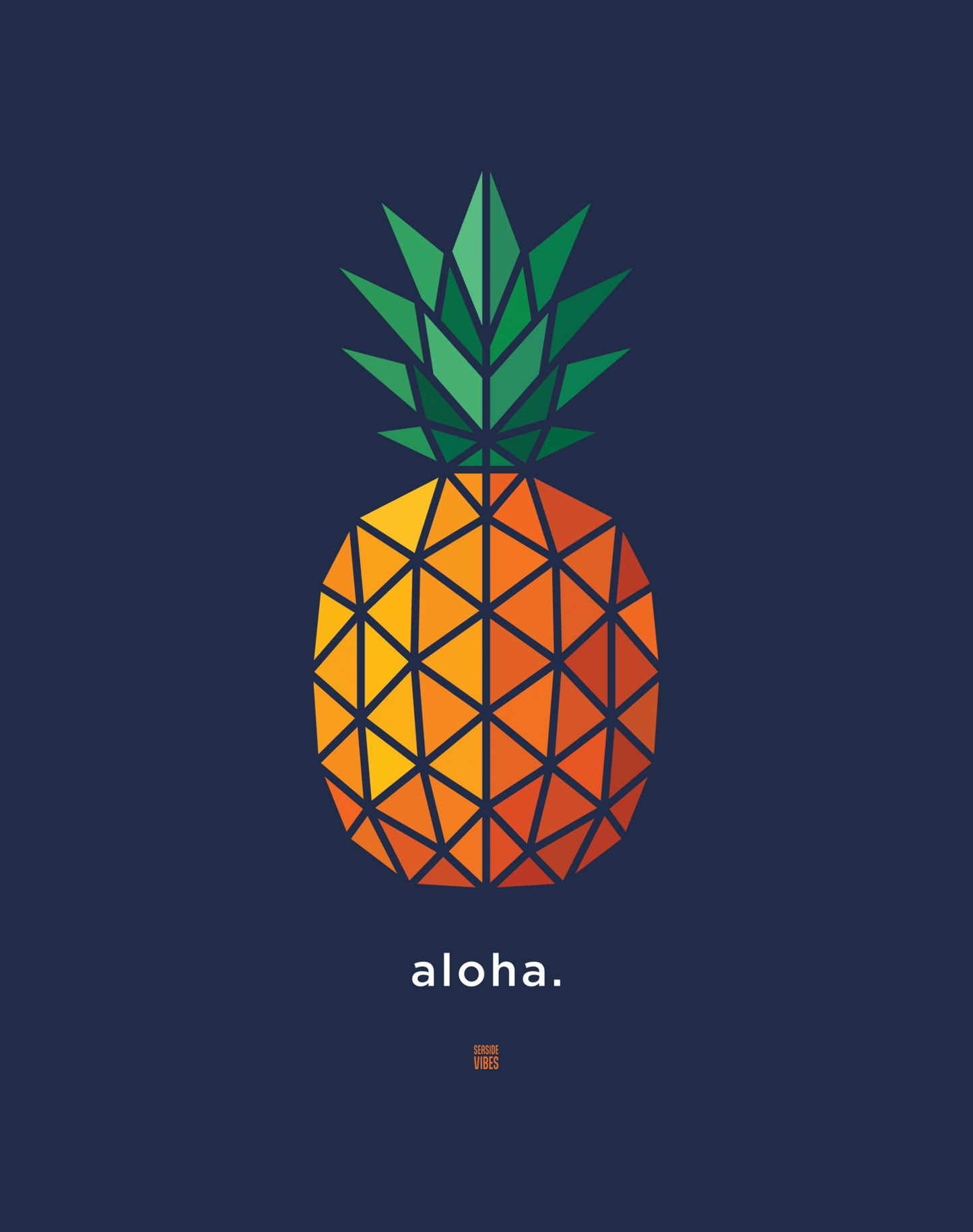 Unisex: Pineapple AF Tee - 100% Cotton | True Navy