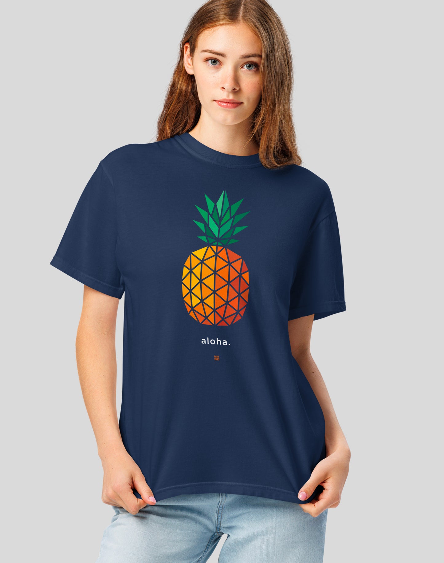 Unisex: Pineapple AF Tee - 100% Cotton | True Navy