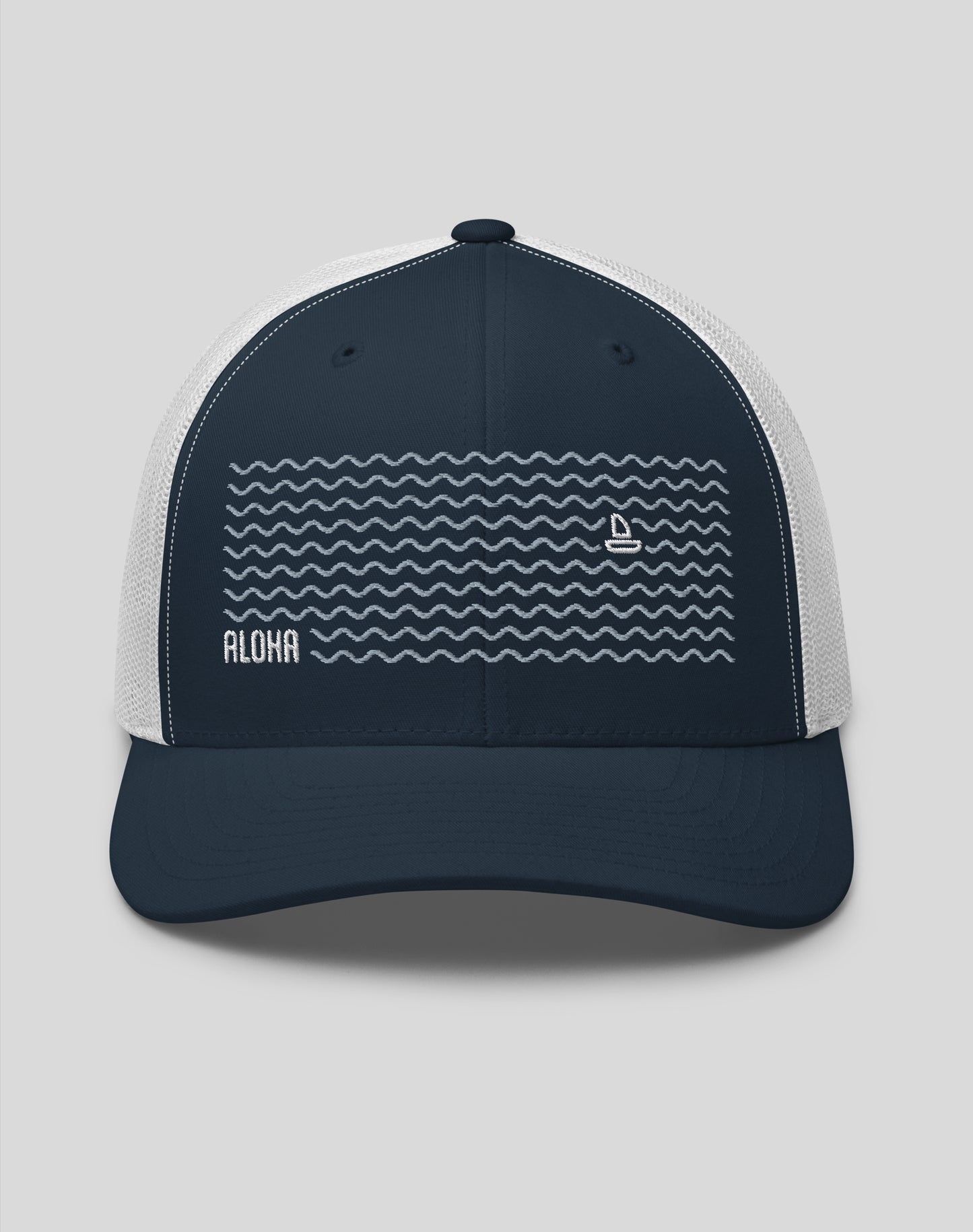 Hawaii Dreamin' Trucker Hat - Navy/White