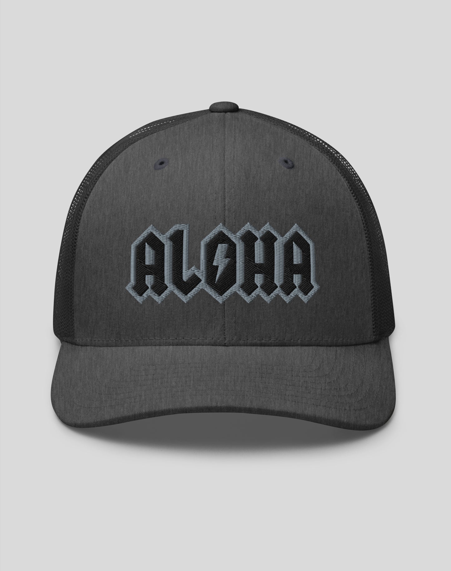 Aloha Rocks Trucker Hat - Dark Heather Gray