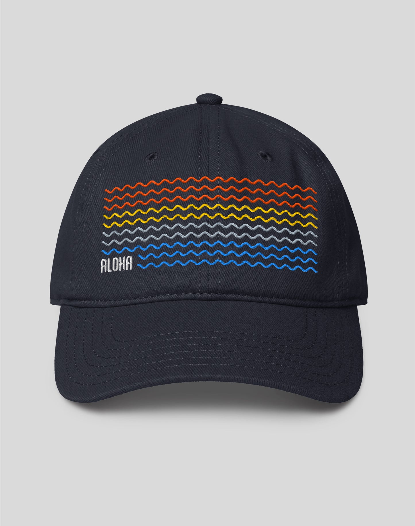 Aloha Sunset Low Profile Hat - Dark Navy