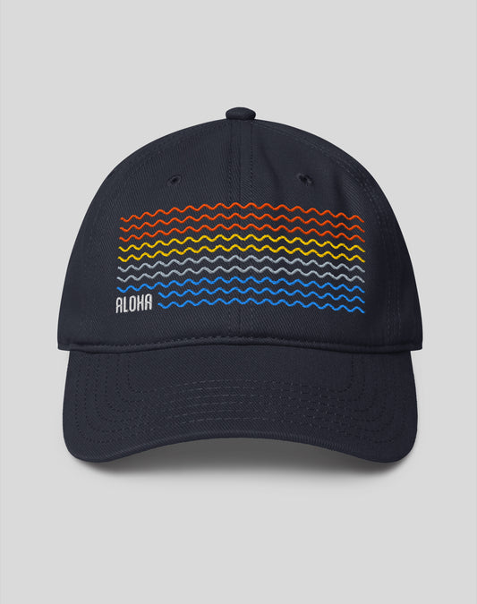Aloha Sunset Low Profile Hat - Dark Navy