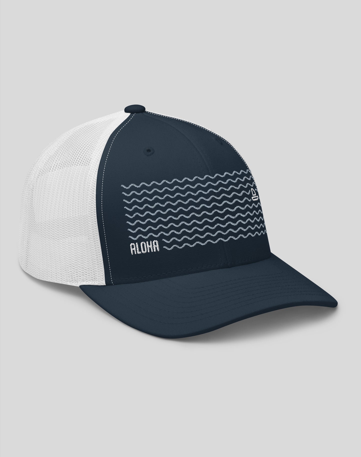 Hawaii Dreamin' Trucker Hat - Navy/White