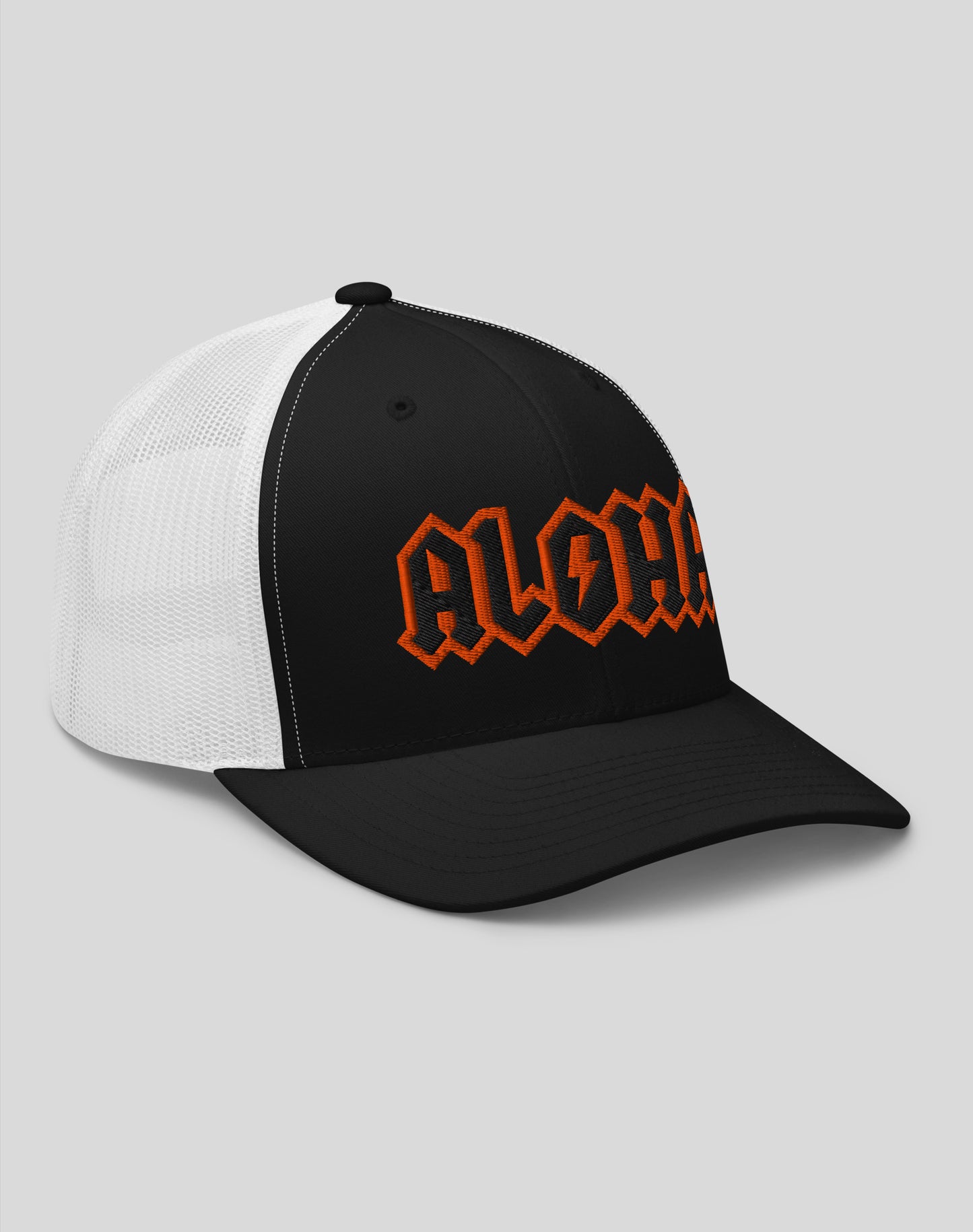 Aloha Rocks Trucker Hat - Black / White