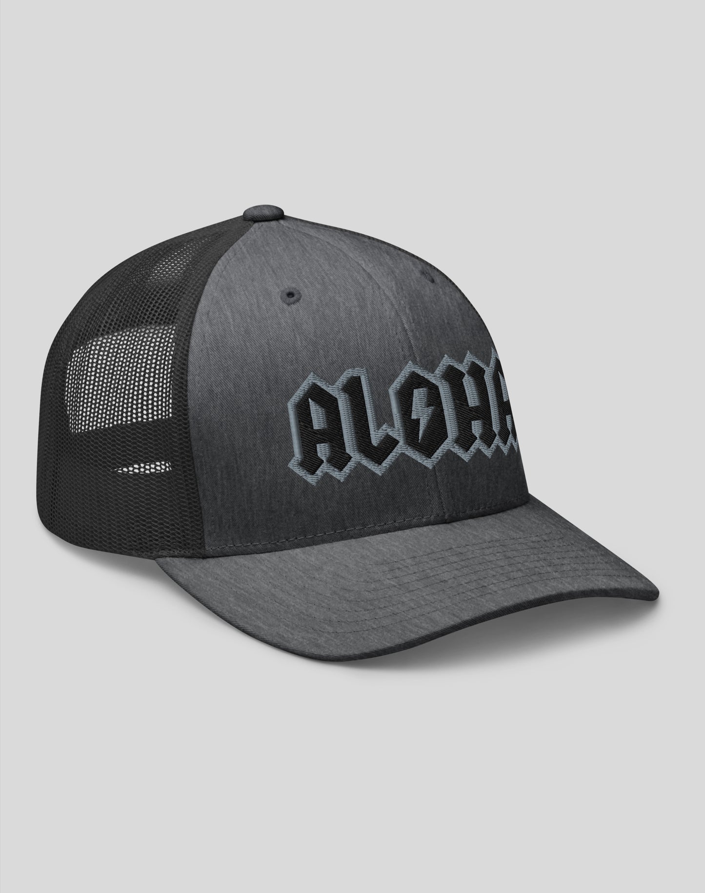 Aloha Rocks Trucker Hat - Dark Heather Gray