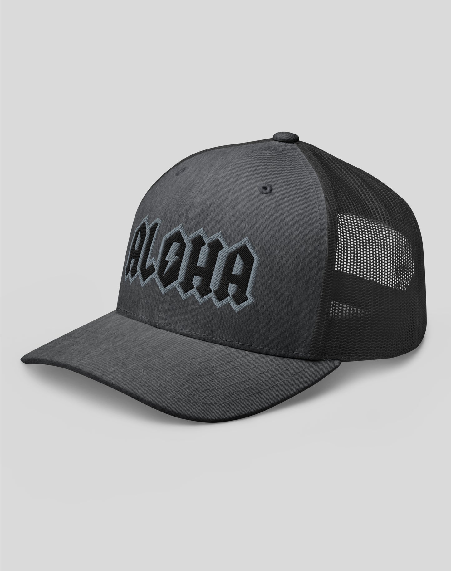 Aloha Rocks Trucker Hat - Dark Heather Gray