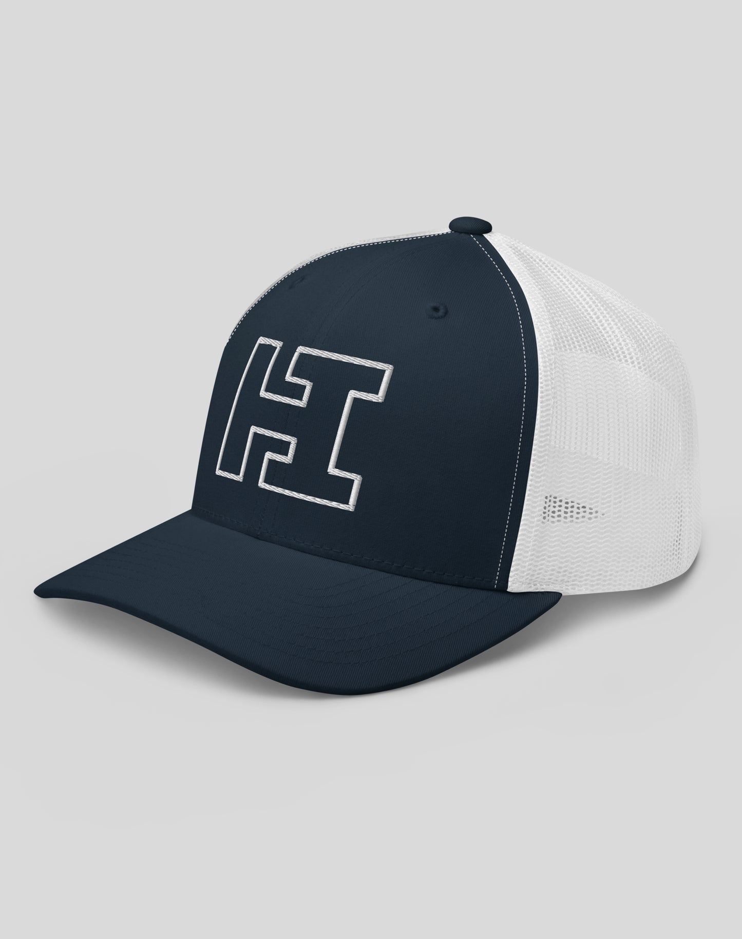 Hawaii "HI" Trucker Hat - Navy/White