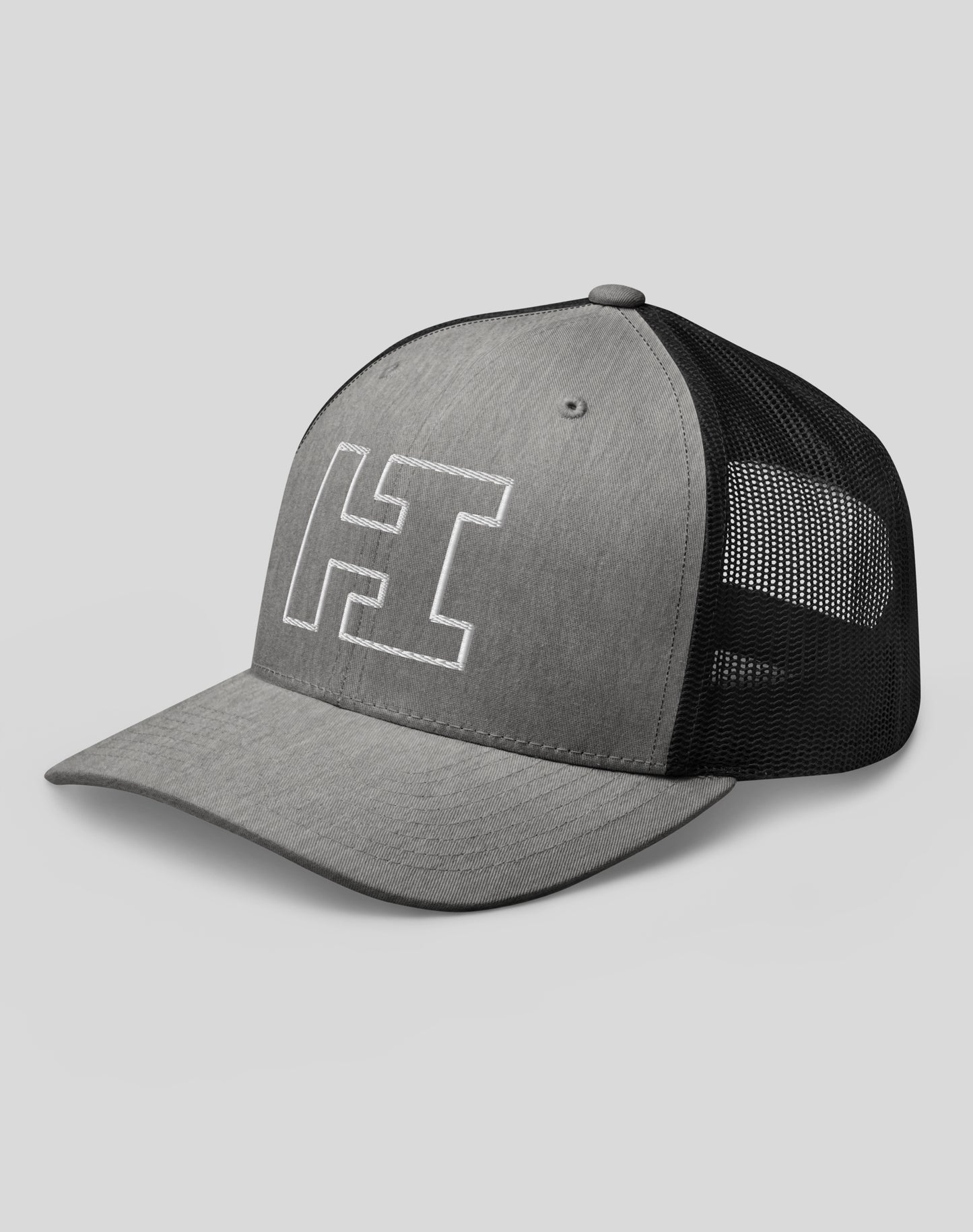 Hawaii "HI" Trucker Hat - Heather / Black