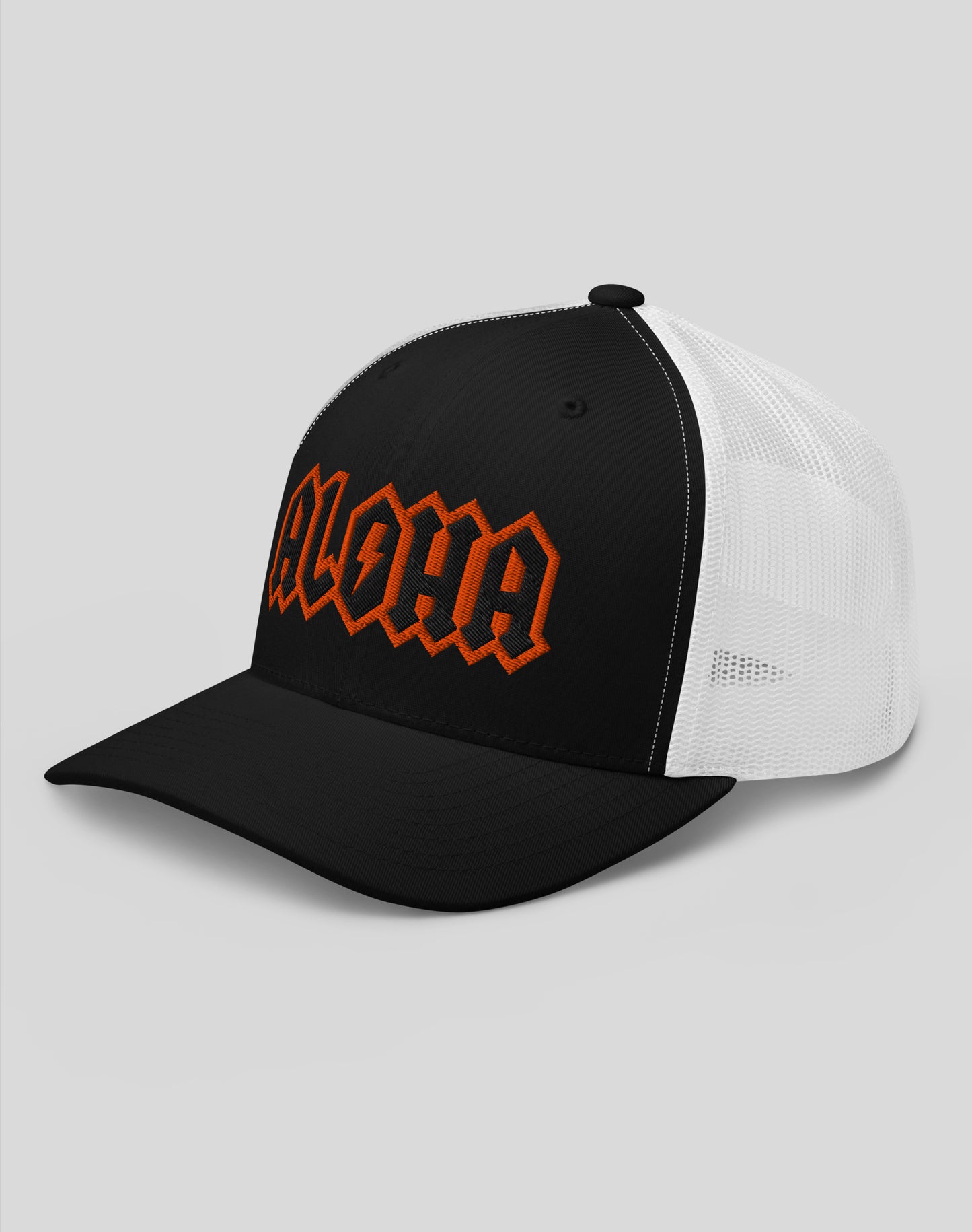 Aloha Rocks Trucker Hat - Black / White
