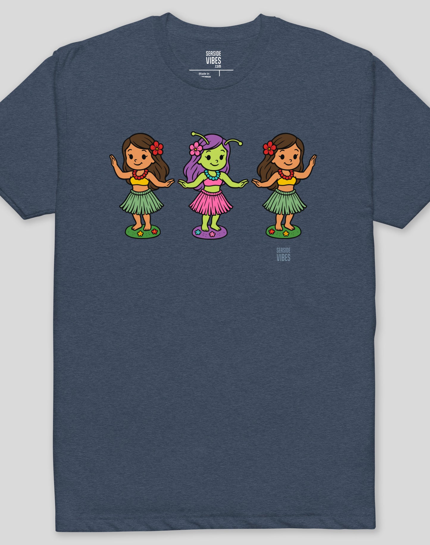 Hawaii Area 808 Hula Tee - Cotton Blend | Midnight Navy