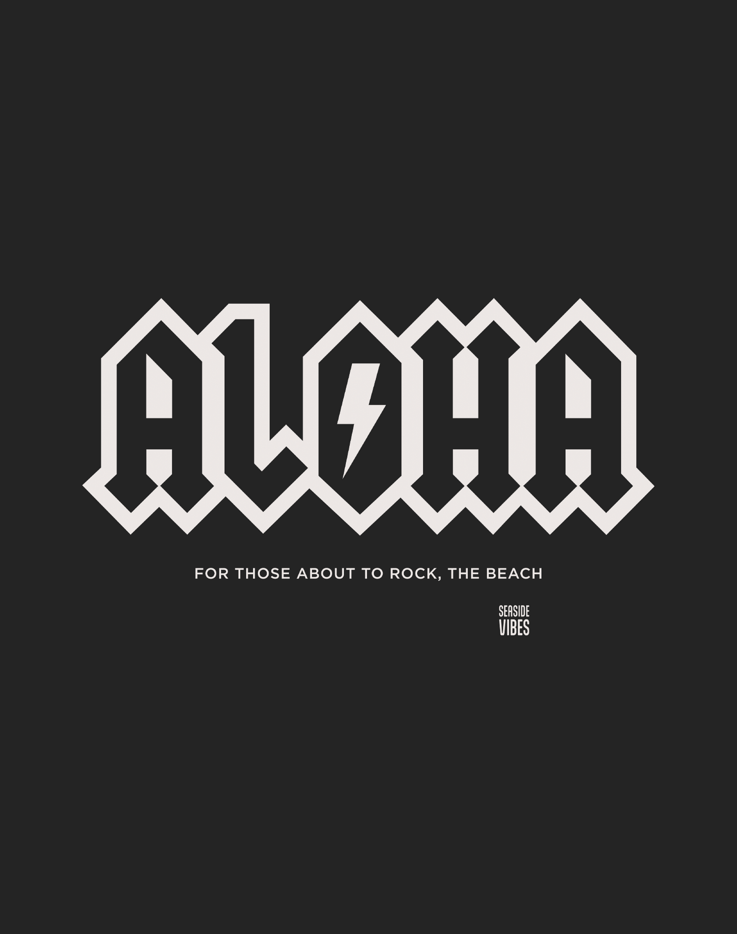 Hawaii Aloha Rocks Tee - Cotton Blend | Charcoal