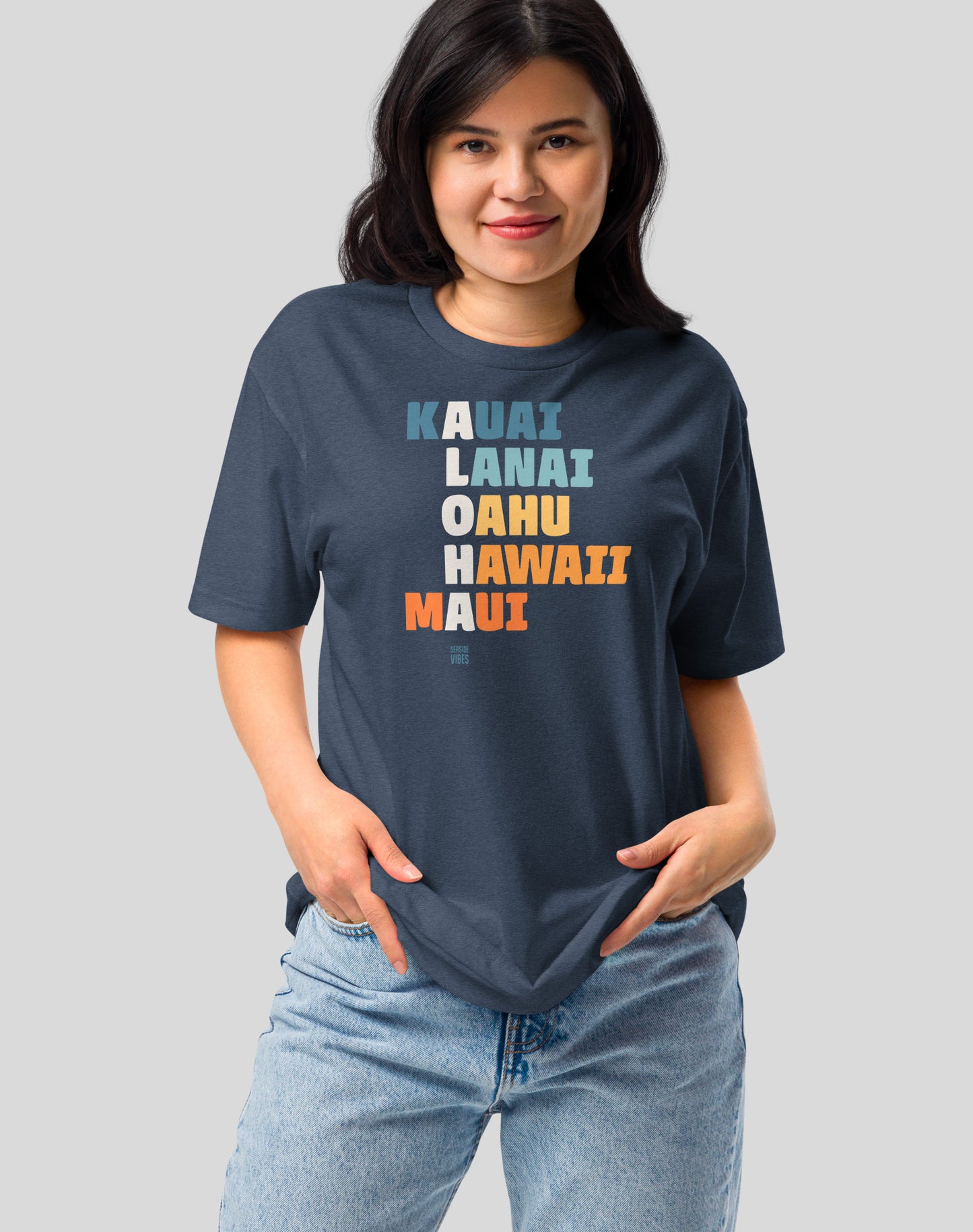 HAWAII ALOHA Tee - Cotton Blend | Midnight Navy