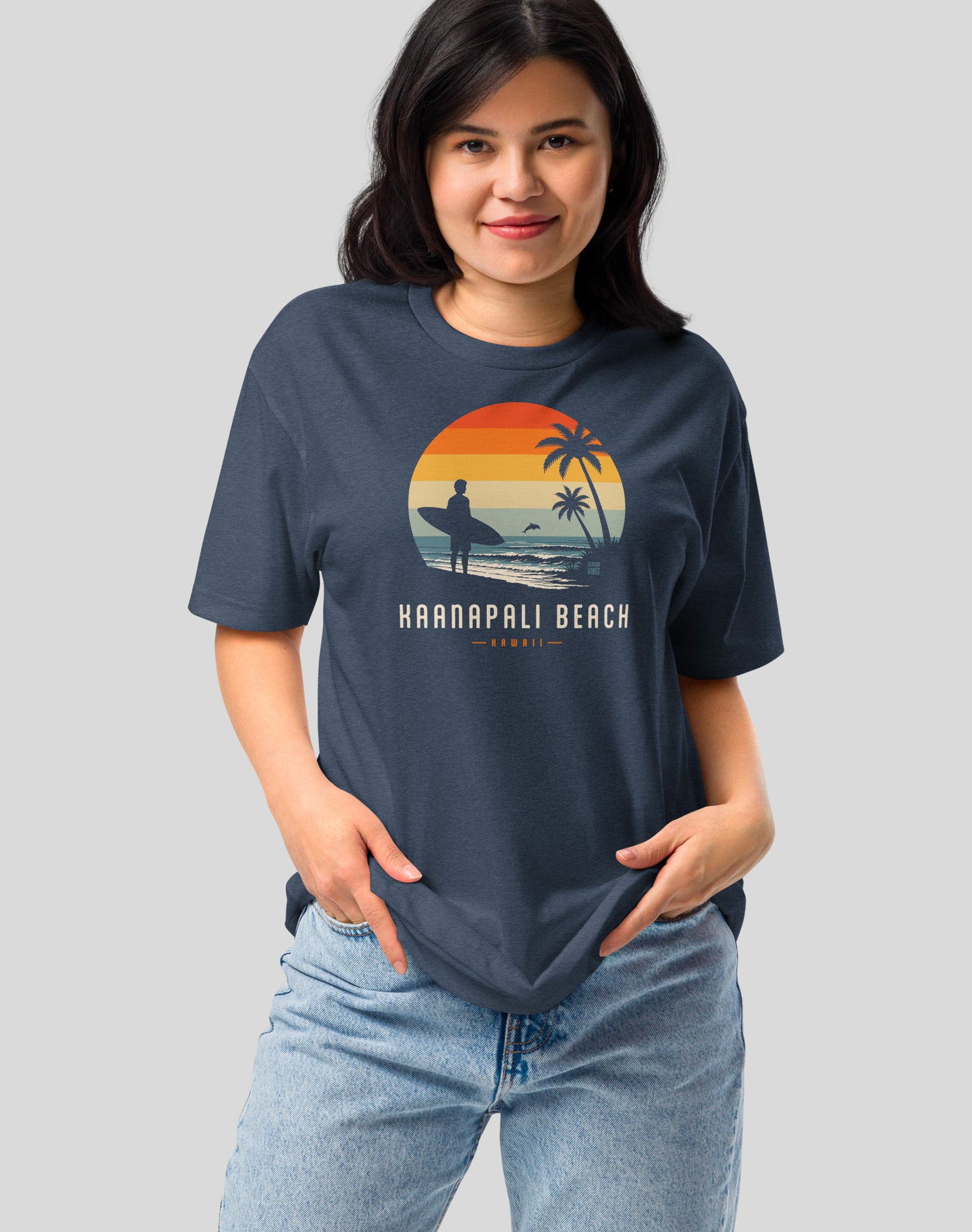 Kaanapali Beach Away From Keyboard Tee - Cotton Blend | Midnight Navy