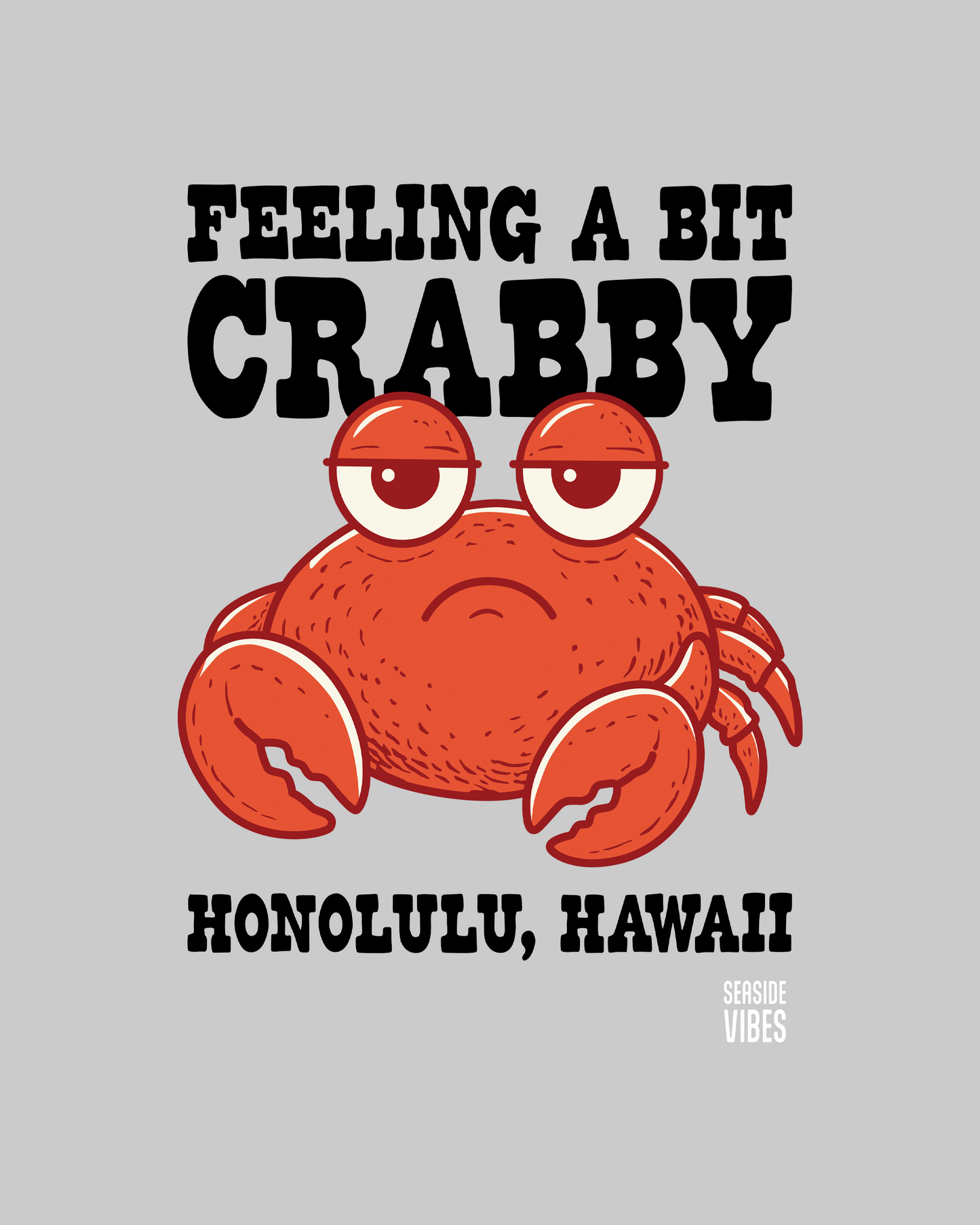 Feeling a Bit Crabby Honolulu Hawaii Onesie | Athletic Heather