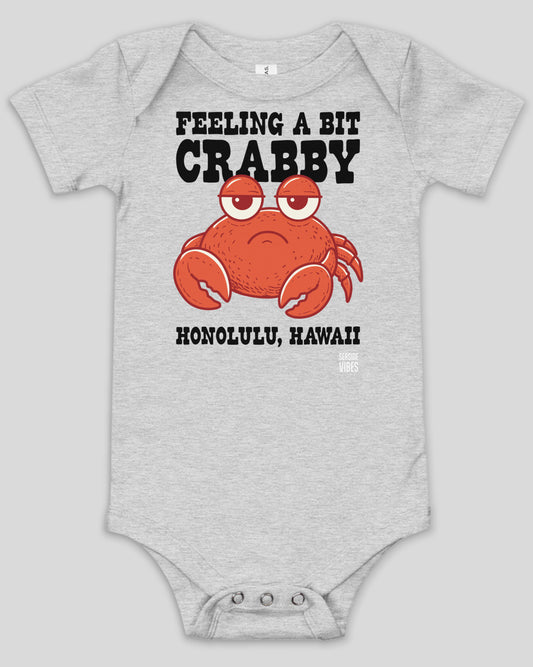 Feeling a Bit Crabby Honolulu Hawaii Onesie | Athletic Heather