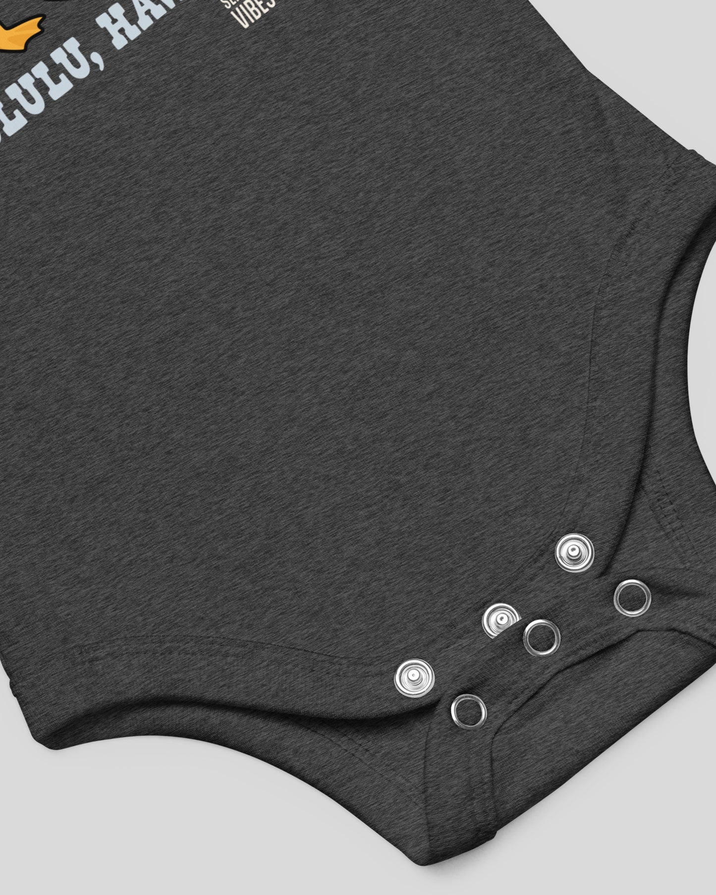 Dream Big Honolulu Hawaii Onesie | Dark Grey Heather