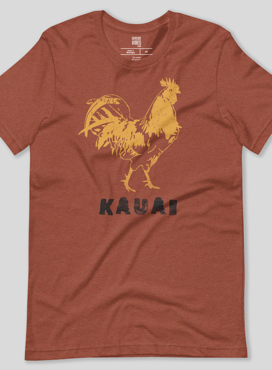 Unisex: Kauai Locals Tee - Heather Clay