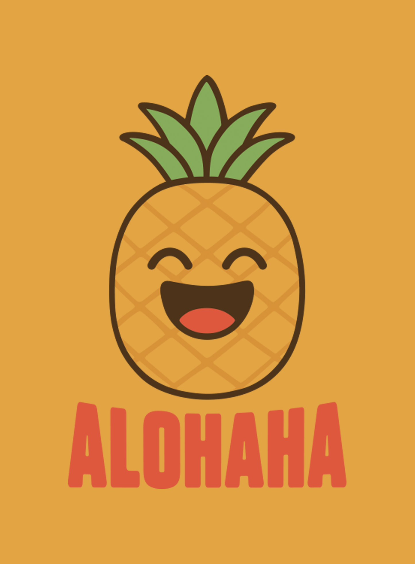 Unisex: ALOHAHA Tee - Mustard