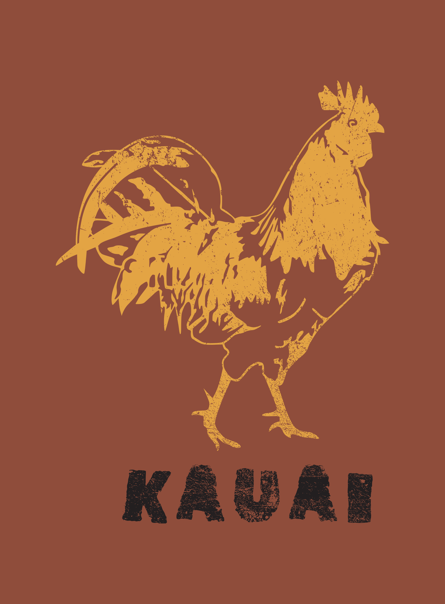 Unisex: Kauai Locals Tee - Heather Clay