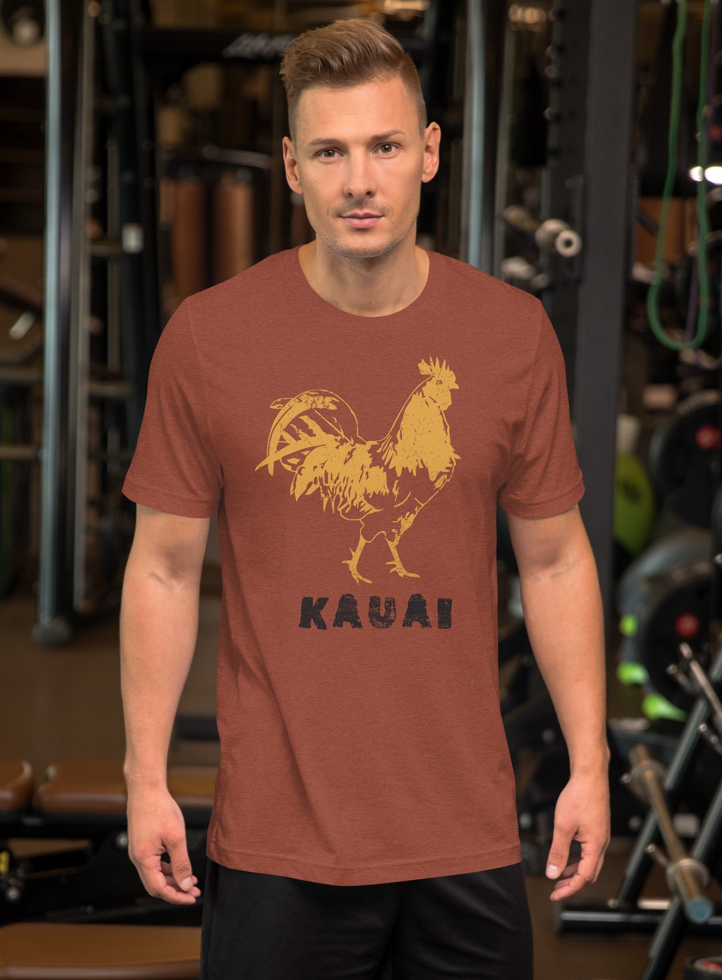 Unisex: Kauai Locals Tee - Heather Clay