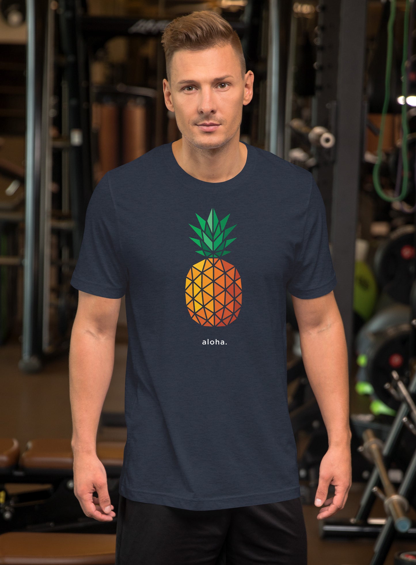 Unisex: Pineapple AF Tee - Heather Navy