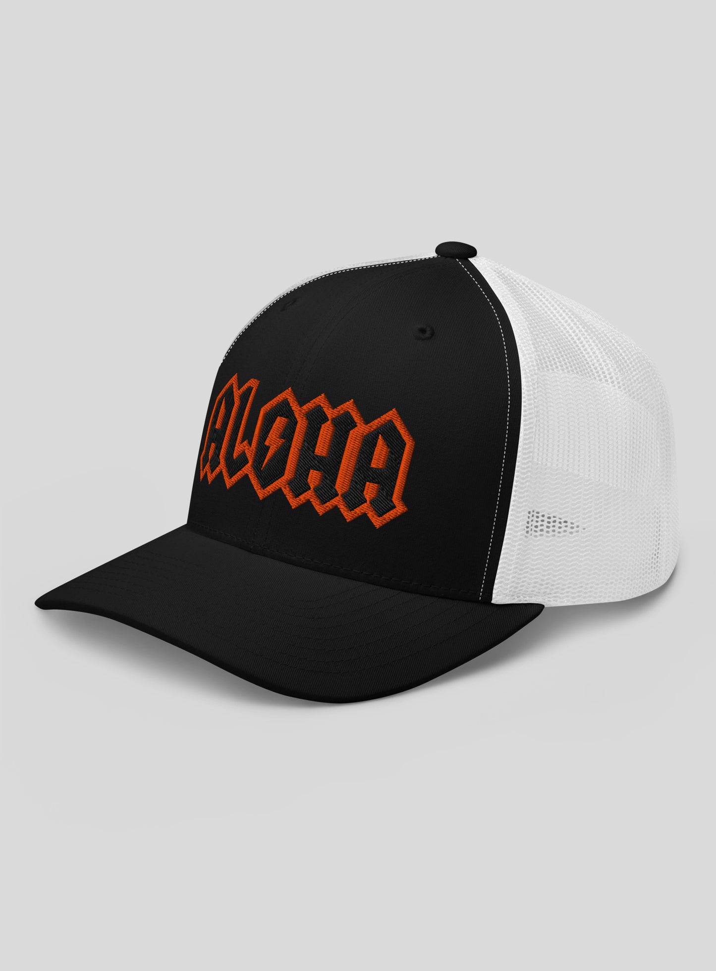 Aloha Rocks Trucker Hat - Black / White