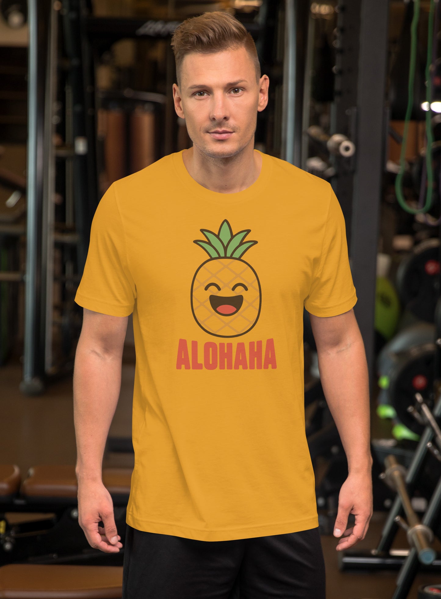 Unisex: ALOHAHA Tee - Mustard