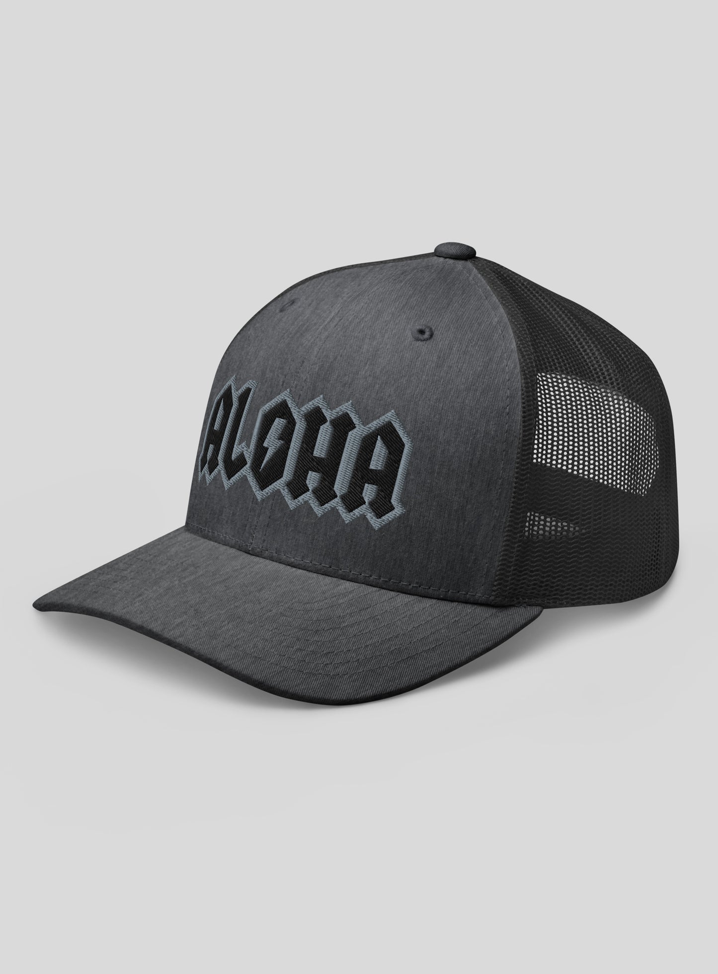 Aloha Rocks Trucker Hat - Dark Heather Gray
