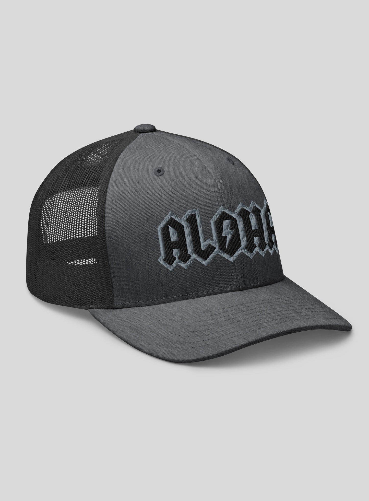 Aloha Rocks Trucker Hat - Dark Heather Gray