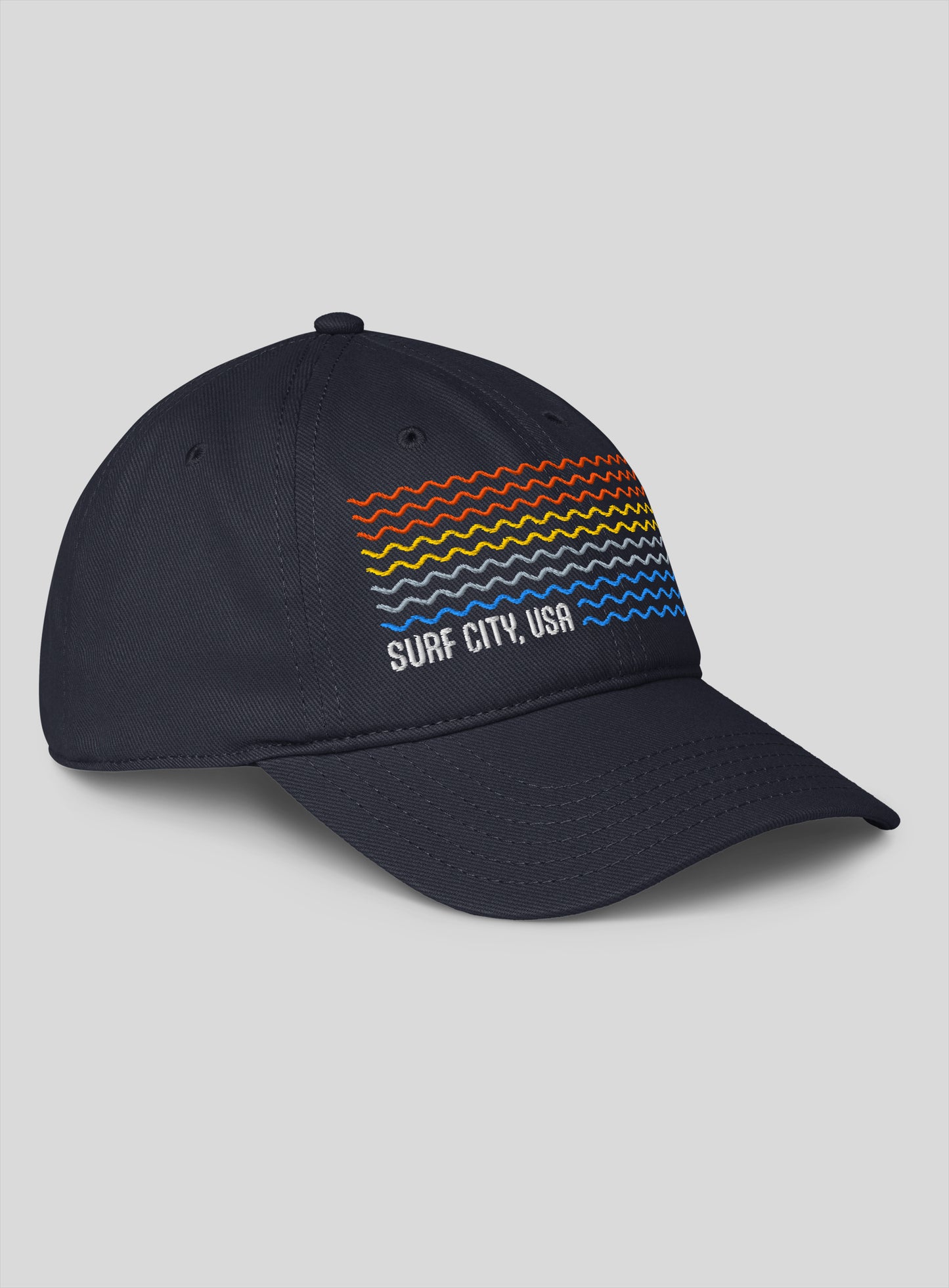 Surf City USA Sunset Low Profile Hat - Dark Navy