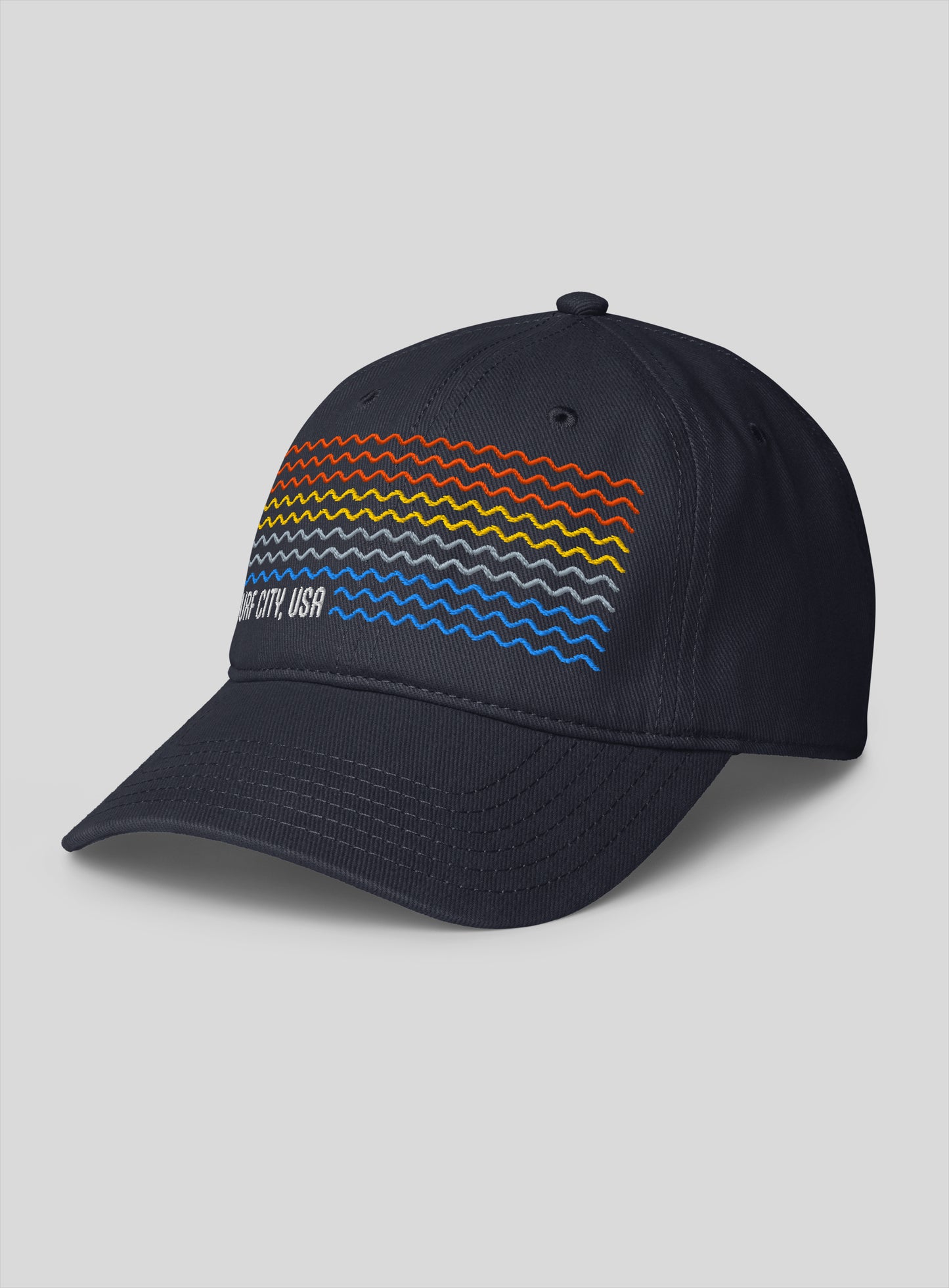 Surf City USA Sunset Low Profile Hat - Dark Navy