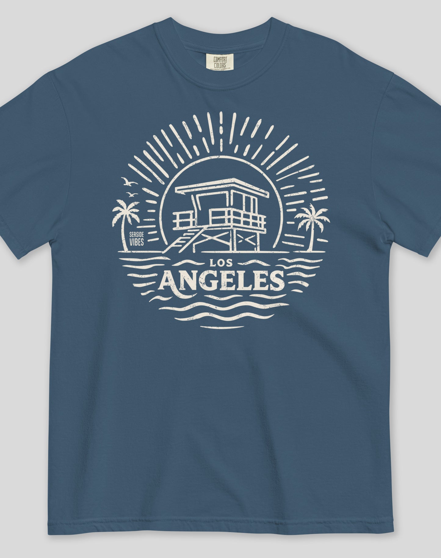 Unisex: Los Angeles Sunrise Session Tee - 100% Cotton | Midnight
