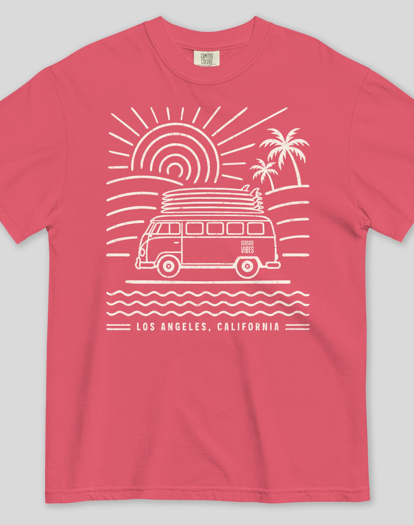 Unisex: Los Angeles Endless Summer Tee - 100% Cotton | Watermelon