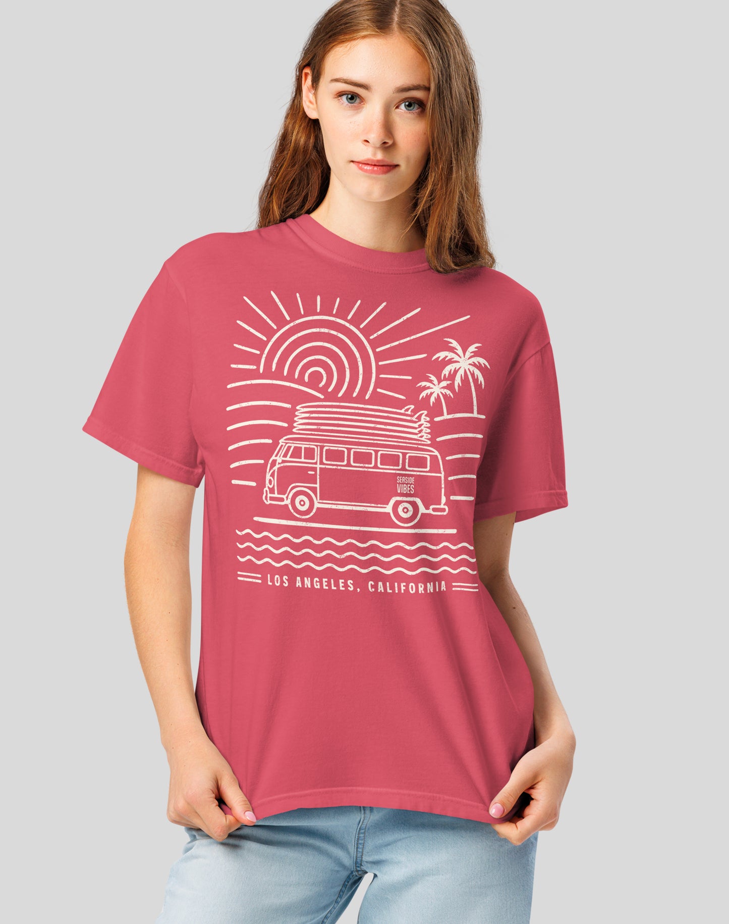 Unisex: Los Angeles Endless Summer Tee - 100% Cotton | Watermelon
