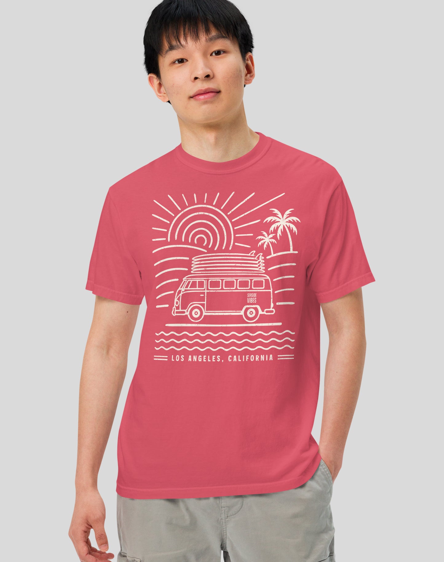 Unisex: Los Angeles Endless Summer Tee - 100% Cotton | Watermelon