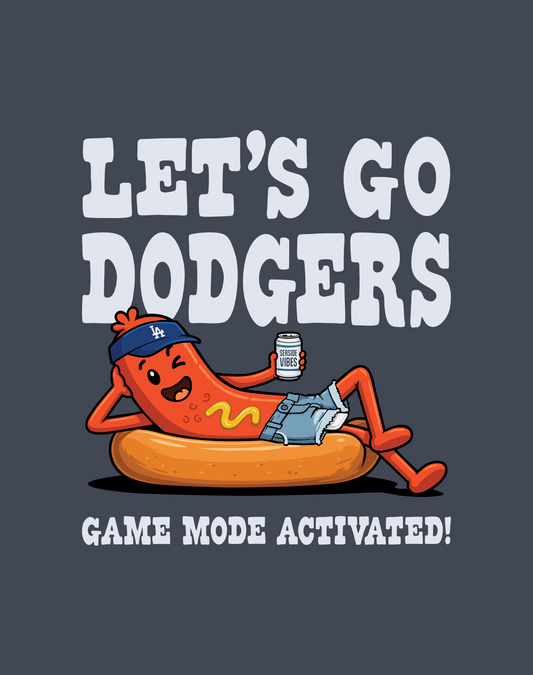 Let's Go Dodgers, Game Mode Activated! Tee - Unisex | Heather Navy