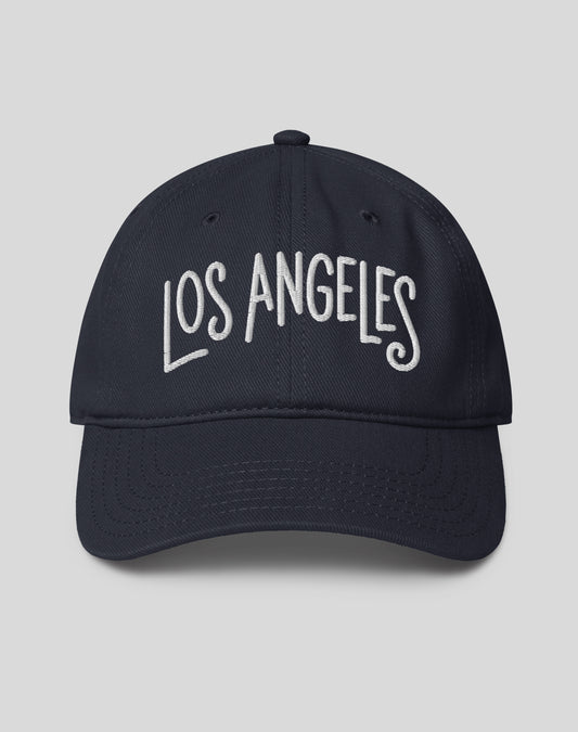 Los Angeles Low Profile Dad Hat - Dark Navy