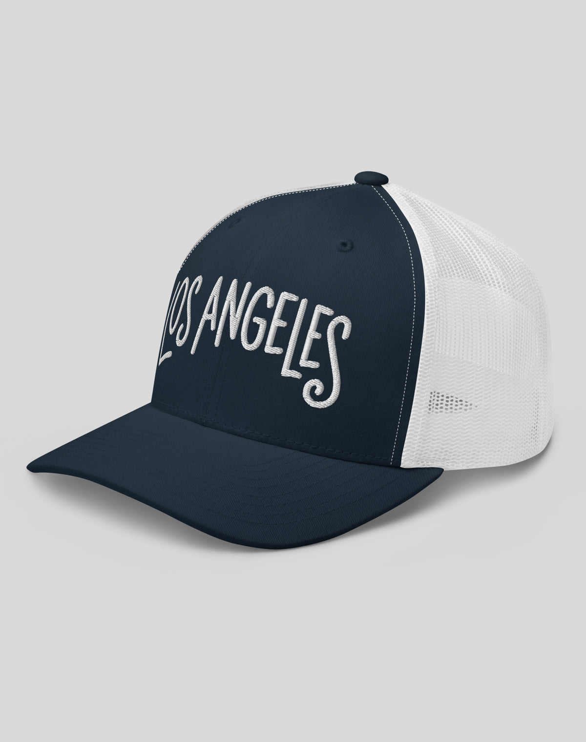 Los Angeles Trucker Hat | Navy/White