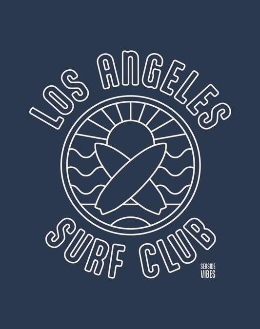 Los Angeles Surf Club Tee - Cotton Blend | Midnight Navy