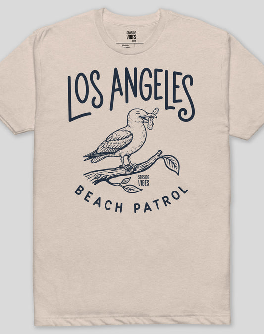 Los Angeles Beach Patrol Seagull Tee - Cotton Blend | Sand