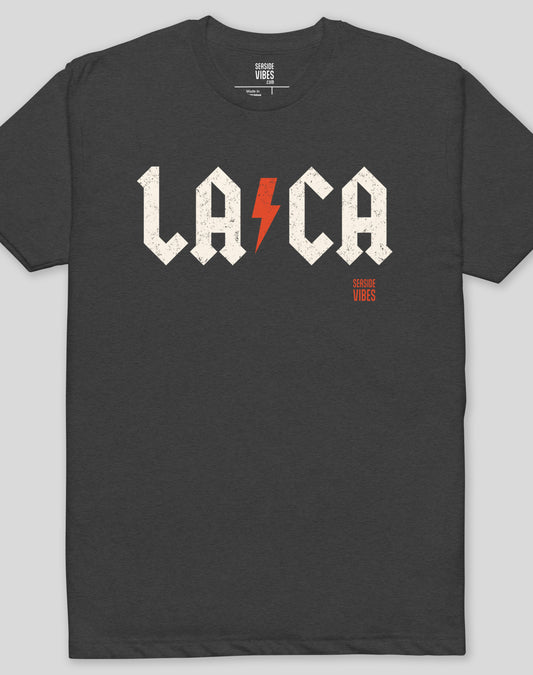 Los Angeles Rocks (LA⚡️CA) Tee - Cotton Blend | Charcoal