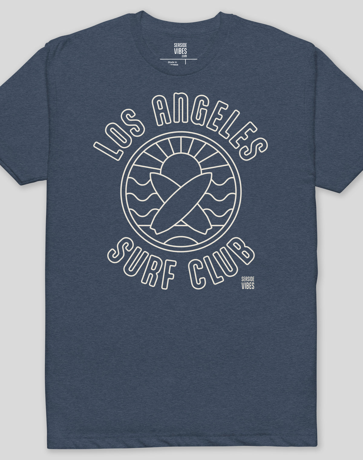 Los Angeles Surf Club Tee - Cotton Blend | Midnight Navy