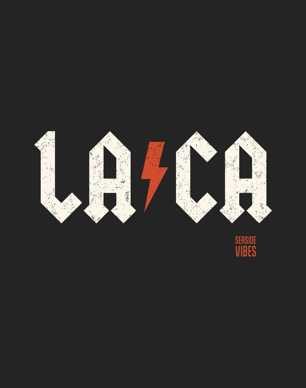 Los Angeles Rocks (LA⚡️CA) Tee - Cotton Blend | Charcoal