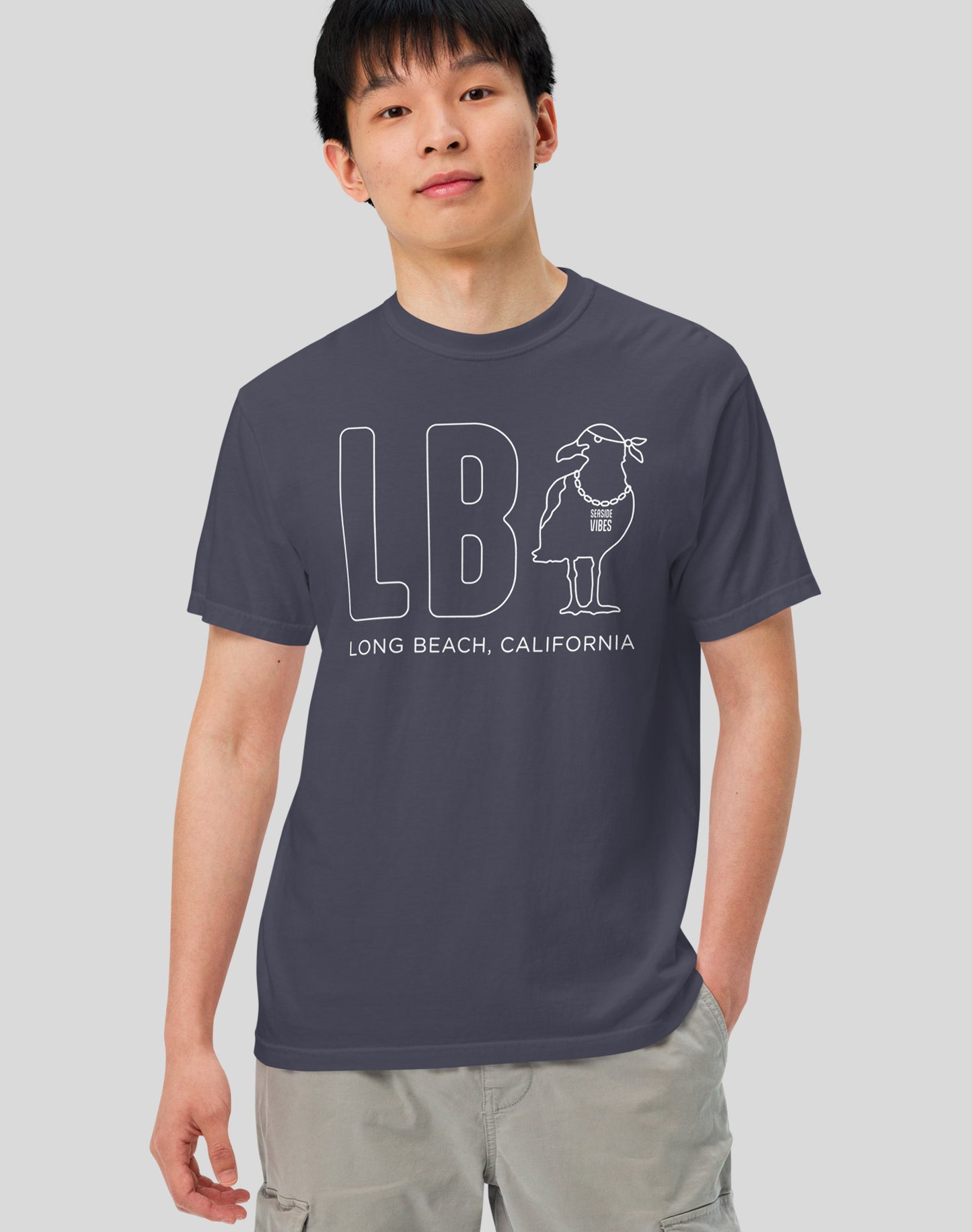 Unisex: LB C-Gull Tee - 100% Cotton | Navy