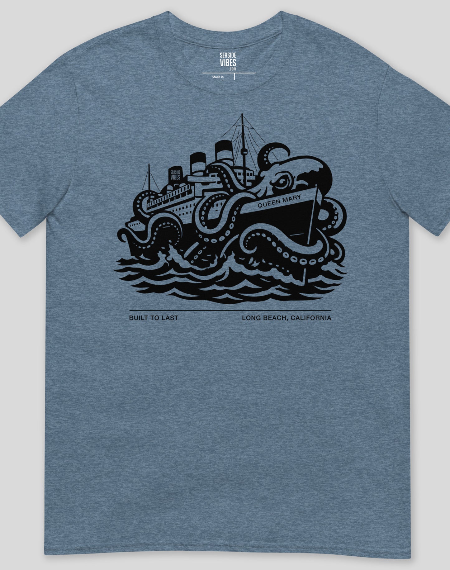 Long Beach Built to Last Tee - Unisex | Heather Indigo
