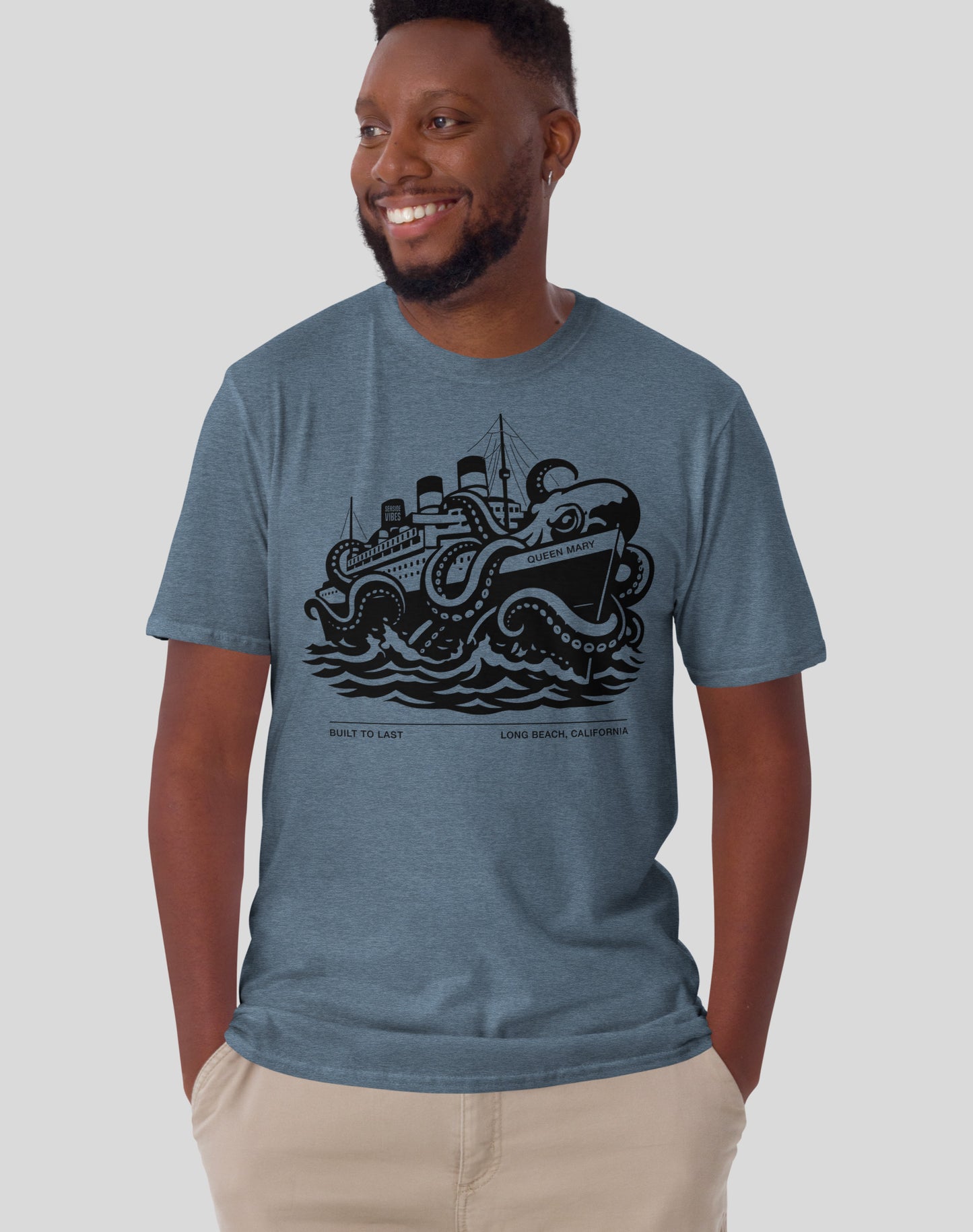 Long Beach Built to Last Tee - Unisex | Heather Indigo